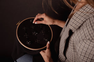 Hand-Embroidery Applied to Hair Accessories  with Mercedes of Cluny the Label on the 23rd of November 2025