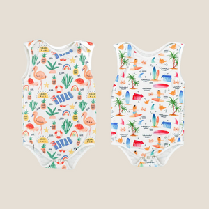 Surf + Sand Sleeveless Bodysuits - image