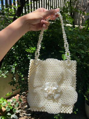 Sandy (Rectangle) Handmade Beaded Bag - image