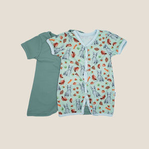 Twin-Pack Frenchie Short Romper - image