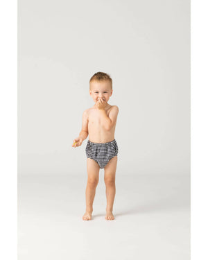 Baby Swim Nappy in Sapphire Gingham - image