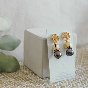 Handcrafted Tahitian Baroque Pearl Earrings - image