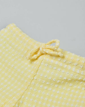 Baby Swim Trunks Citrine Gingham - image