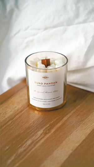 BUKO PANDAN Premium Wooden Wick Coconut Wax Candle - Limited Edition - image