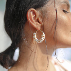 Perla Hoop Midi Hoops - image