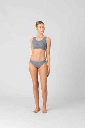 Hailey Bottom in Sapphire Gingham - image