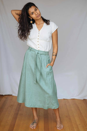 Thea Skirt - Green - image