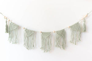 Macrame Bunting Wall Hanging - image