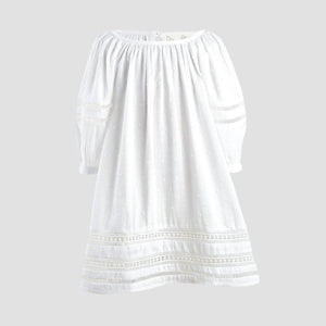 Wind Dress for Baby (White) - image