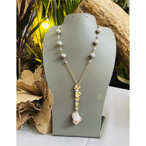 Handcrafted Fresh Water Pearl Necklace - image