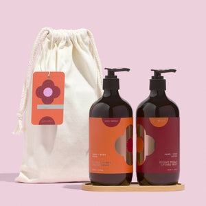Peony Petals Lychee Fruit Hand + Body Wash and Lotion duo - image
