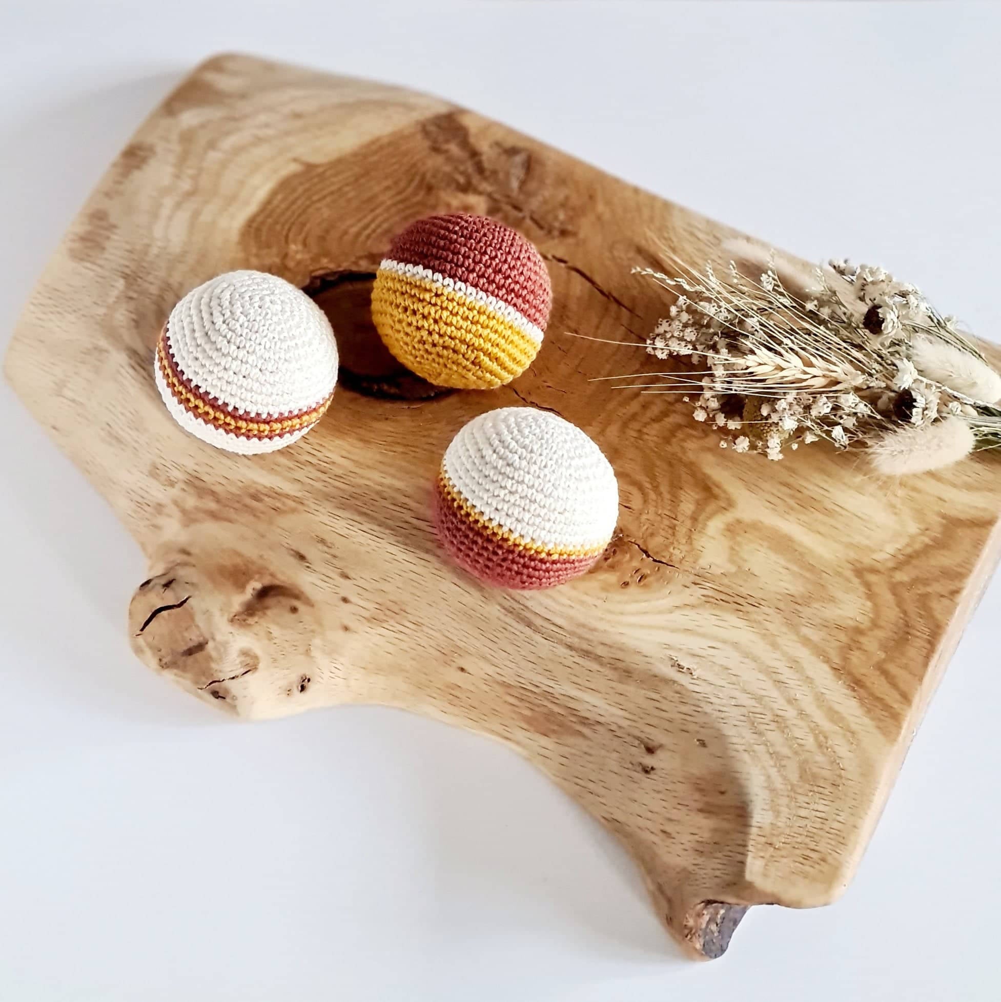 Set of 3 crochet balls for dogs and cats Frankie General Store