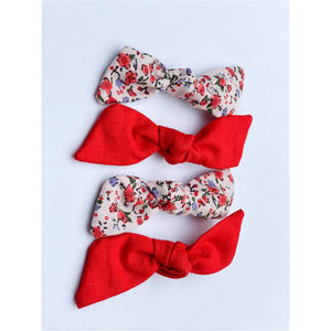 Bow Bundle- Candy Apple & Floral Red - image