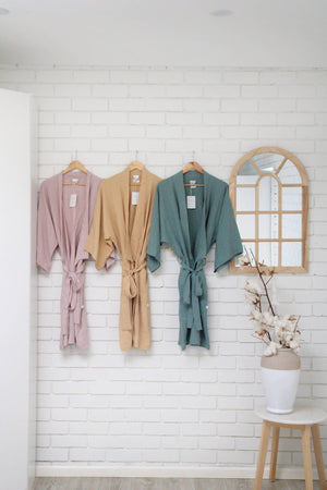 Luxury 100% European Linen Robe - image