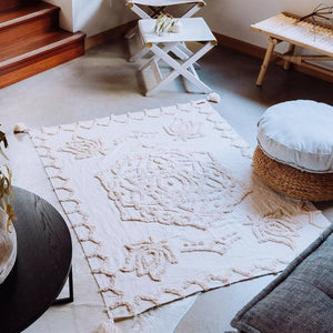 Wild Mandala Rug By Wild Throw Co. - White - image