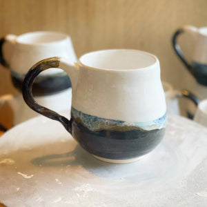 Handmade Ceramic Mug with Handle - Coastline - image