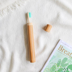 Bamboo Toothbrush Cover - image