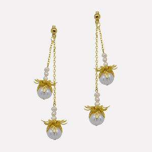 Perla Lirio Two-Way Earrings - image