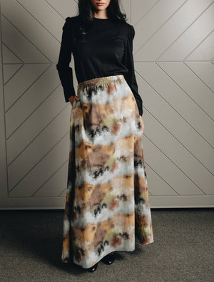 Cotton Mist Maxi Skirt - image