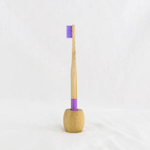 Bamboo Toothbrush Holder - image